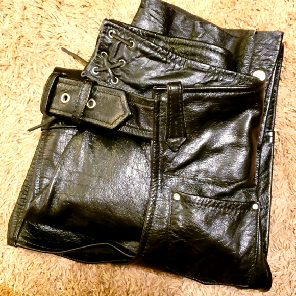 Barneys New York Other - COPY - Genuine Black Leather Chaps  BARNEYS